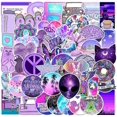 thumbnail image 1 of Water Bottles Stickers, Cool Sticker Packs for Laptop Tablet Phone Skateboard Travel Case, Waterproof Stickers for Adults (Purple Stickers), 1 of 2
