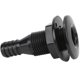 thumbnail image 1 of Accesorio de conector de manguera de resistencia al impacto ABS recto de 5/8 pulgadas a través del casco accesorio para barcos marinos negro, 1 of 12