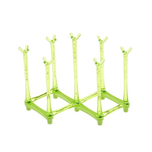 Inteprter Estante de secado de tazas de agua PP, repuesto plegable, telescópico, Universal, para el hogar, cocina, soporte de almacenamiento, accesorios Almacenamiento y organización del hogar Verde Inteprter HA081373-01