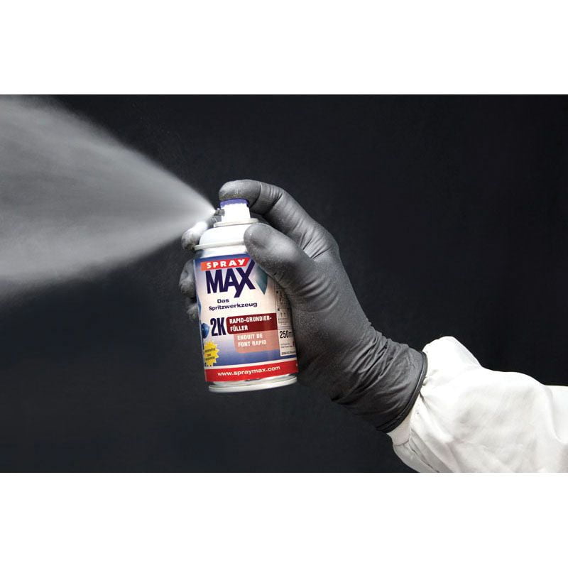 SprayMax 3680031 Universal 2K Rapid Primer Filler, Gray, 5.4 to 8.1 sq-ft Coverage, 1 hr Dry Curing