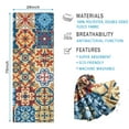 thumbnail image 2 of Multicolor Ethnic Geometric Patchwork Pattern Hot Yoga Mat Towel Non Slip for Hot Yoga - Quick-Drying Yoga Mat Cover with 4 Corner Pockets with Travel Bag - Hot Yoga Towel Non Slip 70"x26", 2 of 6