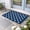 Blue, variant on 4th of July Door Mat Indoor Outdoor, Independence Day Patriotic White Star Blue Non Slip Welcome Mat with Rubber Backing, Absorbent Fabric Front Door Mats Entryway Rug for Home Patio Entrance 16"x24"