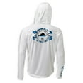 thumbnail image 3 of SCALES Sail Camo Hooded Long Sleeve Performance Shirt Grey, Large Hoodie, 3 of 3