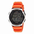 thumbnail image 1 of Casio Reloj para Hombre Joven, con Correa Naranja, Cuarzo, Digital, Hora Mundial, Modelo AE-1000W-4B, 1 of 8