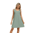 thumbnail image 2 of Vestido de Verano para Mujer, Color Verde Oscuro, Talla XL, 2 of 10