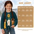thumbnail image 7 of Xoenoiee Paw Sunflower Print Girls T Shirt Basic Long Sleeve Blouse Casual Tee Lightweight Tunic Tops Outfits Fall Clothes with Tie Front, 11-12 Years, 7 of 7