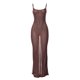 thumbnail image 3 of Txlixc - Vestido largo con tirantes para mujer, informal, con perspectiva de moda, de hilo de malla, sin espalda Txlixc  Moda, 3 of 9