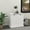White, variant on Double Tilt-Out Trash Cabinet & Free Standing Laundry Sorter, White Modern Bathroom Storage with Removable 2-Compartment Hamper