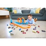 Hot Wheels Track Creator Triple Loop Pack & 1:64 Scale Toy Car, Track-Building Set