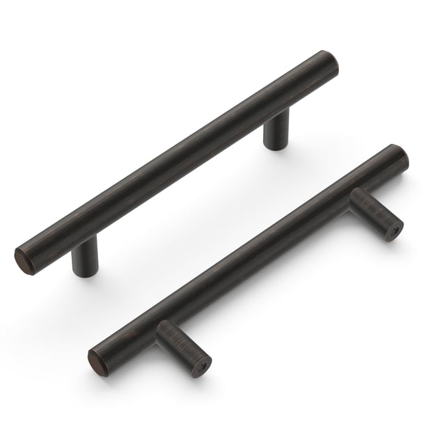 Hickory Hardware Bar Pulls Collection Pull 3-3/4 pulgadas (96 mm) de centro a centro, acabado en bronce vintage