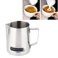 thumbnail image 6 of Milue 600ml Stainless Steel Milk Frothing Pitcher with Temperature Sensor Coffee Maker Steaming Jug Creamer Measuring Cup Coffee Craft Tools Accessories, 6 of 10