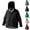 Black, variant on ATOGUTA Boys Windbreaker Jacket Fashion Hoodies Outwear Coat Waterproof Zipper Raincoat Size 4T-14, Black