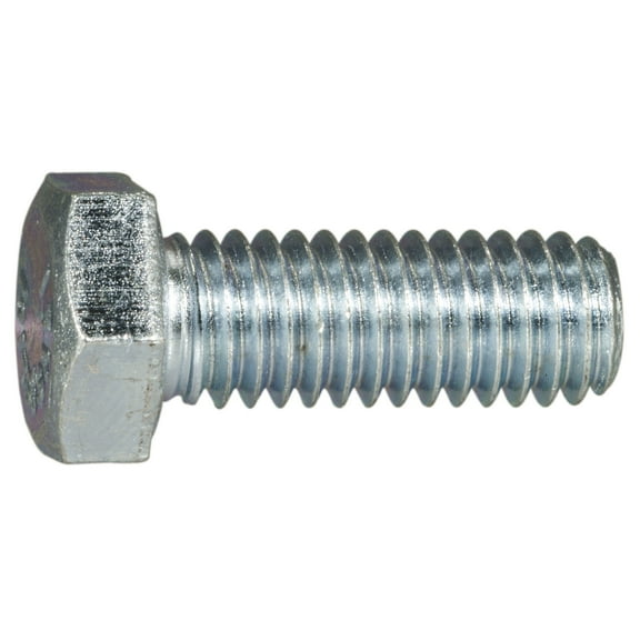 3/8"-16 x 1" Zinc Plated Grade 5 Steel Coarse Thread Hex Cap Screws CSHS5-252