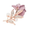 thumbnail image 1 of Rose Brooch Pin, Light Purple Brooch Retro  For Holiday, 1 of 8