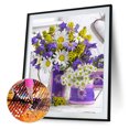 thumbnail image 1 of Cuadros Decorativos 5D diamante pintura DIY ramo completo redondo diamante mosaico arte Tmvgtek embutido en tela, 1 of 9