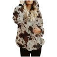 thumbnail image 1 of Puntoco Mujeres Grueso Fleece Manga Larga Cachemira Espesar Manga Larga tops Hoode Sudaderas Puntoco Puntoco-1095, 1 of 4
