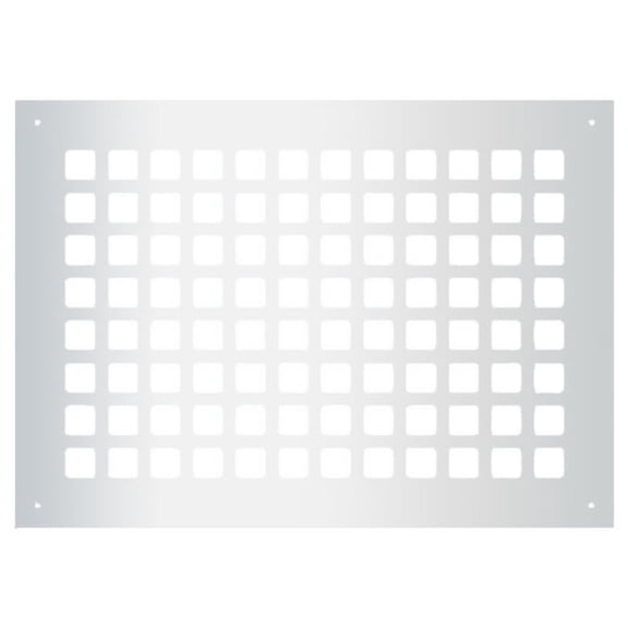 Reggio Registers G1014-Snh Grid Series 8" X 12" Floor Grille - Silver