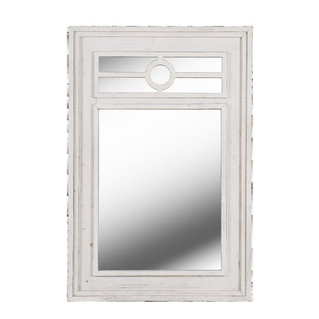Kenroy Home 60375WW Waldorf Mirror, Distressed White