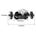 thumbnail image 4 of Montaje de brazo mágico,Soporte de brazo mágico de cabeza esférica doble Mini Universal,Magic Arm Clamp Tornillo de 1/4 de pulgada Multifuncional,Adaptador portátil de montura de zapata de, 4 of 4