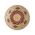 thumbnail image 2 of Rattan Macrame Wall Hanging Decor Verdsylv Boho Woven Wall Basket - Handmade Rattan Macrame Tapestry for Living Room, Bedroom & Farmhouse Decor (16" Round), Farmhouse Woven Tapestry, Coffee, 2 of 5