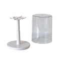 thumbnail image 2 of Vitrina giratoria, caja de almacenamiento, soporte de exhibición versátil, vitrina para figuras de acción, colgantes grandes, objetos de colección, blanco, 2 of 5