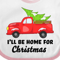 thumbnail image 4 of Inktastic I'll Be Home for Christmas Truck with Tree Boys or Girls Baby Bib, 4 of 4