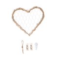 thumbnail image 1 of Lipstore Wall Grid Panel Wall Hanging Photo Display Heart Shaped Creative Photo Display L, 1 of 8