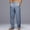 39#Blue, variant on Men's Flat Front Straight Fit Pant Casual Loose Straight Leg Solid Pants With Double Pleated Front Pocket