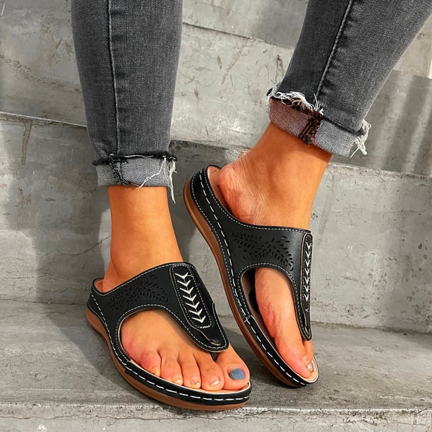 Sandalias de verano para mujer, chanclas, sandalias informales para mujer, sandalias de playa romanas Wmkox8yii nm10830
