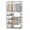 Black, variant on Gymax Portable Closet w/Pants Hangers 2 Hanging Rods 4 Storage Shelves for Bedroom White