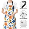 thumbnail image 6 of Lsque Flower Waterproof Apron Chef Aprons for Men Heavy Duty Chemical Work Apron Extra Long Grilling Aprons with Adjustable Bib Apron, 6 of 9