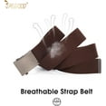 thumbnail image 5 of Canvas Web Belt for Men Adjustable Cloth Fabric Military Belt with Metal Buckle, 5 of 9