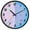 Lilac Tiny Flower Bow, variant on Dailycode Night Light Wall Clock Glow in The Dark 12 inch Battery Operated Silent Luminous Clocks, Slate Grey Dense Palm Leaf
