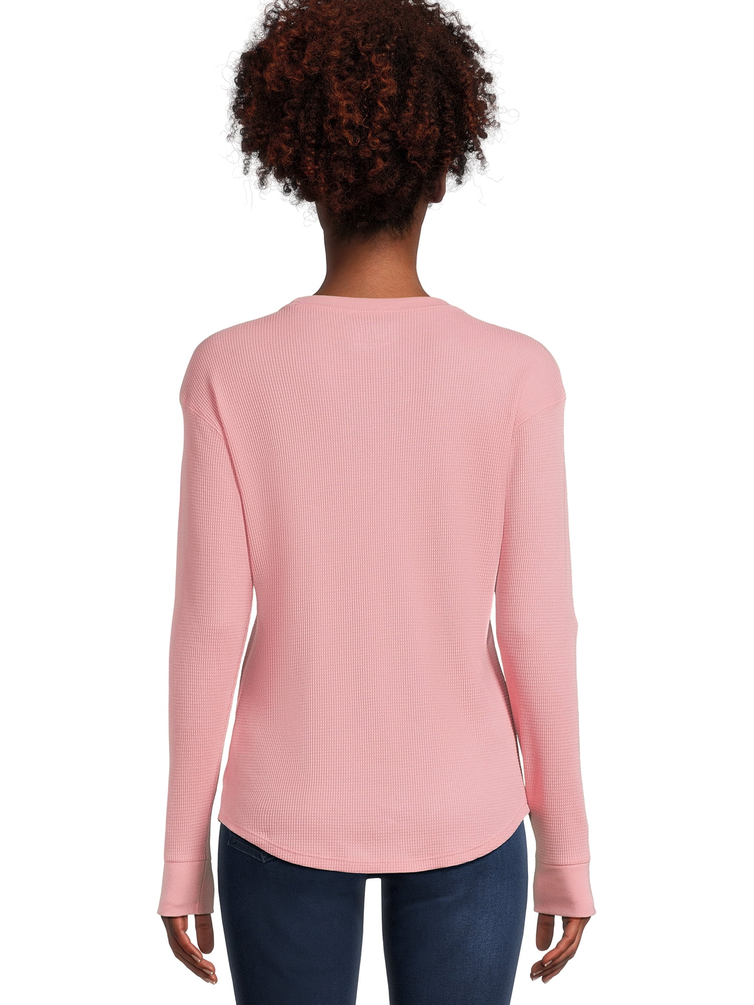Time and Tru Women's Thermal Top with Long-Sleeves, 2-Pack, Sizes XS-XXXL