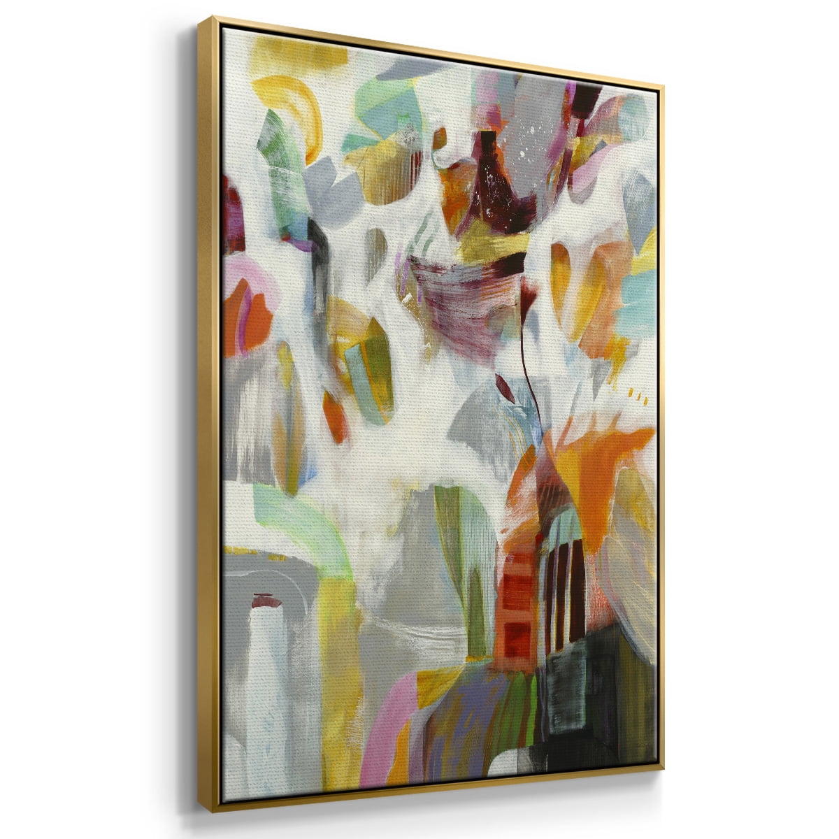 Renewal Framed Premium Gallery Wrapped Canvas - Ready to Hang - 27 x 41 - Gold Floating Frame