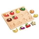 thumbnail image 1 of Rompecabezas de madera con forma de clavija para niños pequeños, motricidad fina, regalo navideño fruta, 1 of 9
