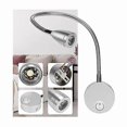 thumbnail image 3 of Bedside Wall Lamp 2 Lights LED Reading Light Gooseneck Light 3W, 3000K Warm White Reading Lamp, 3 of 5