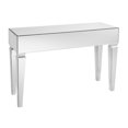 Ember Interiors Dustox Mirrored Console Table, Mirrored, Silver