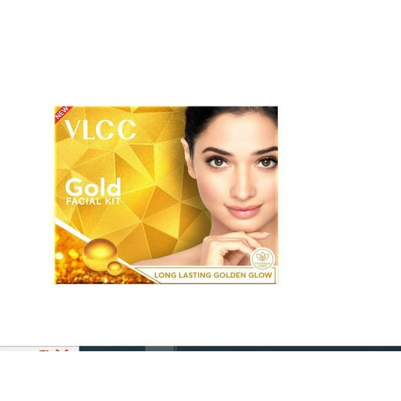 Lot de 2 VLCC Kit Facial Doré, Peau Éclatante et Lumineuse - 60 g ( 60 g X 2 )