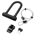 thumbnail image 1 of U-Shaped Bike Padlock Bicycle Lock U-Lock Flexible Steel Cable, 1 of 5