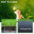 thumbnail image 2 of Fas Home Artificial Grass Turf 6' x 14' Indoor Outdoor, 0.8 Inch Pile Height Fake Grass Realistic Synthetic Grass with Drain Holes Grass Carpet Pet Grass for Patio Garden Lawn Landscape Balcony, 2 of 7