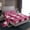 Hotpink, variant on jejeloiu Leopard Zebra Pink Twin 3-Piece Reversible Unisex Luxury Jungle Geometric Grid Cheetah Print Sheet Set
