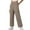 Khaki, variant on qucoqpe Womens Oversized Sweatpants Wide Leg Drawstring Waist Cargo Pants with Pockets Soft Lounge Sports Workout Pants