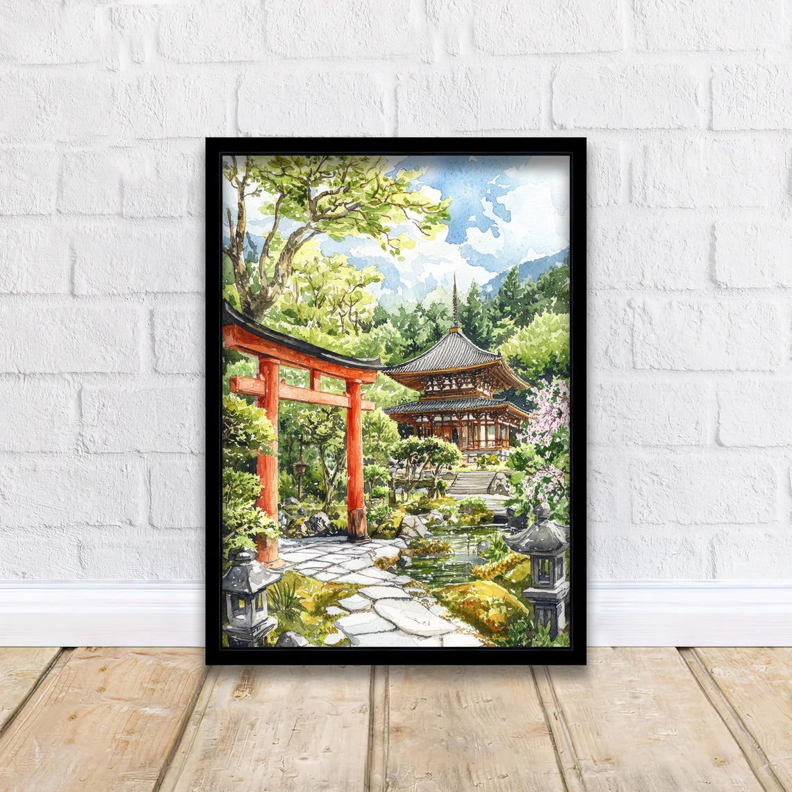 Kyoto Japan Poster Cherry Blossom Gion District Japanese Travel Travel Inspired Home And Office Decor