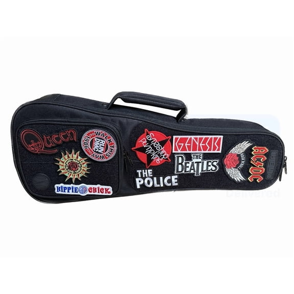 HEDi-PACK UKULELE TROUBADOUR - Full Top Hook & Loop (Loop) Panel (Black)