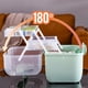 thumbnail image 3 of Inteprter Caja de almacenamiento de medicamentos hecha de PP, contenedor de botiquín de plástico resistente y duradero, fácil de usar Almacenamiento y organización del hogar blanco grande, 3 of 6