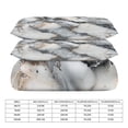 thumbnail image 2 of 3 Pcs Soft Bedding Set, Includes 1 Duvet Cover with Zipper And 2 Pillow,Shams Marble Texture Queen(90"×90"), 2 of 8