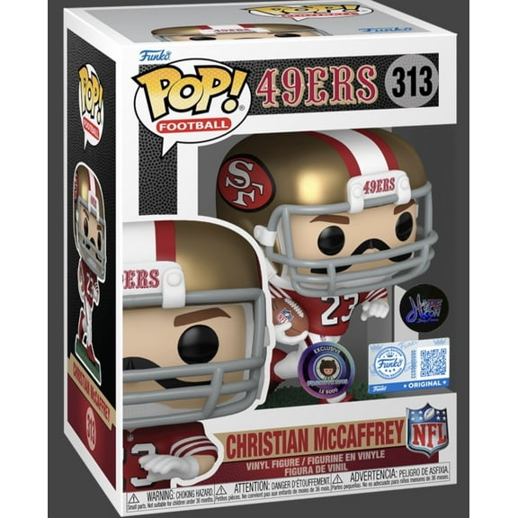 Funko Pop! Vinyl Figure Christian McCaffrey Hype Con Exclusive 49ers