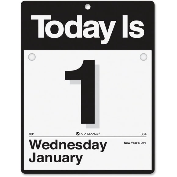 El calendario de pared de un vistazo Hoy es AAGK100