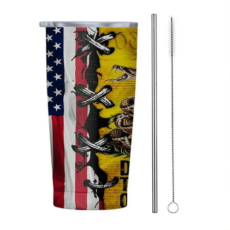 

We The People USA 20oz Tumbler Insulated Stainless Steel Water Bottle Portable Travel Coffee Tea Mug Cup